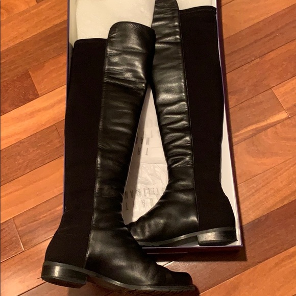 Stuart Weitzman Black 5050 Boot, Size 7! - Picture 4 of 10